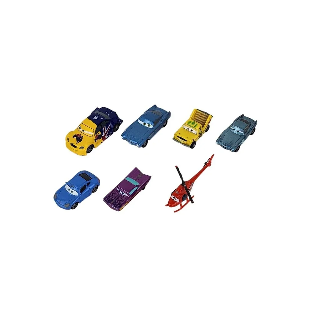 Lot of 7 Mattel Disney Pixar Cars 1:55 Diecast & Plastic Toys King Ramone Kathy
